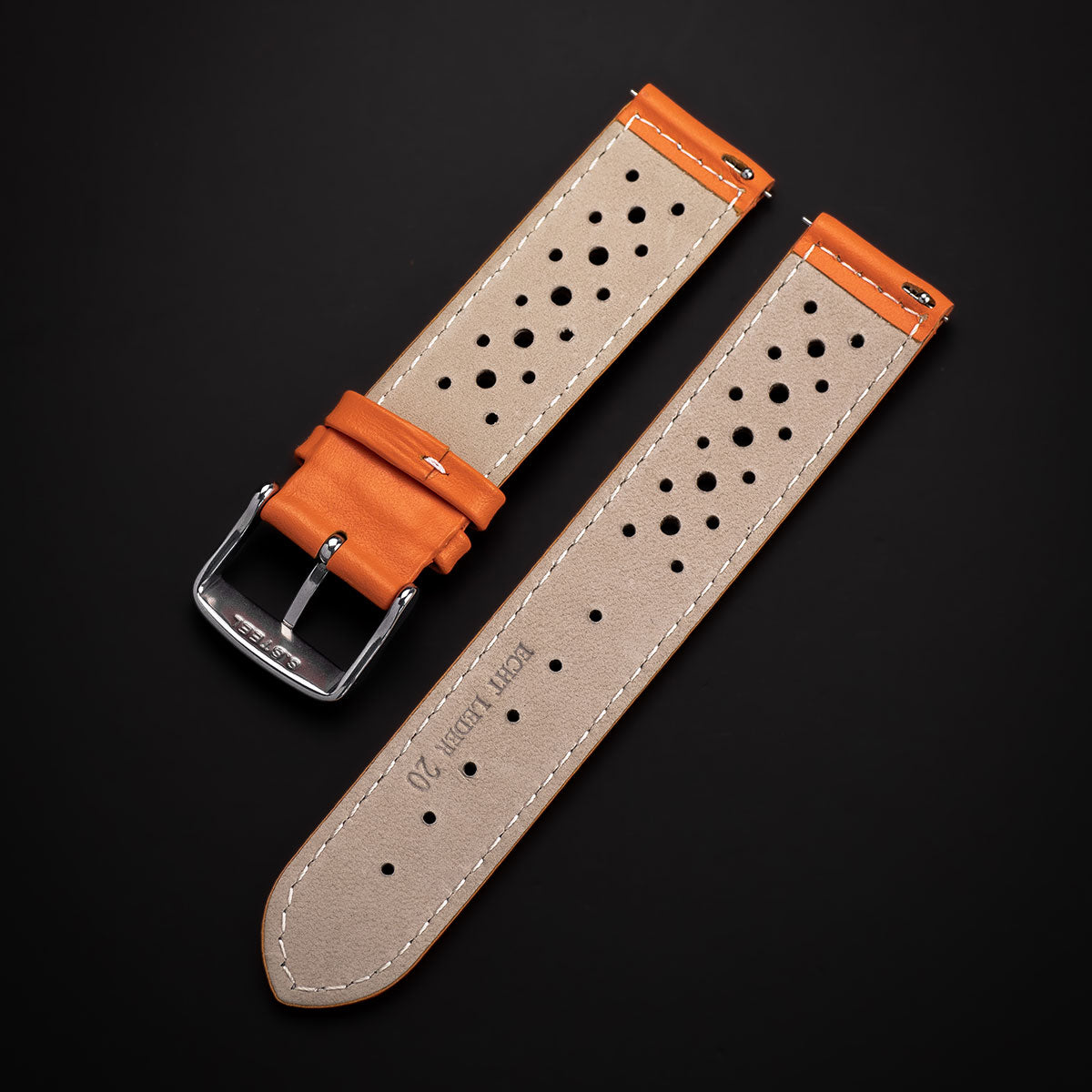 Leather Strap Orange Peel – 20mm