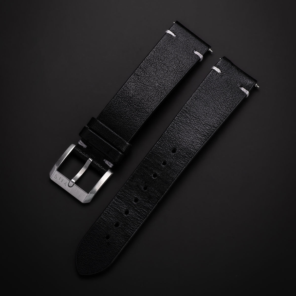 Lederarmband Granite Black - 20mm